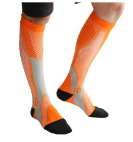 Compression Socks For Men&Women Best Graduated Athletic Fit For Running Flight Travel Boost Stamina Circulation&Recovery Socks (Option: Orange 6PC-L XL)