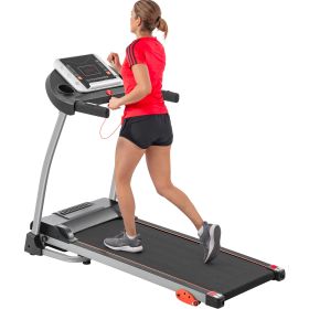 Easy Folding Treadmill For Home Use, 2.5HP Electric Running, Jogging & Walking Machine With Device Holder & Pulse Sensor, 3-Level Incline Adjustable C (Option: Black)
