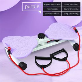 Waist Twist Exercise Machine, A Machine Designed For Weight Loss And Core Abdominal Exercises, With Foot Massage And Weight Loss Capabilities. It Is A (Option: Purple)